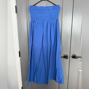 Universal Thread Royal Blue Strapless Maxi Dress Size Medium